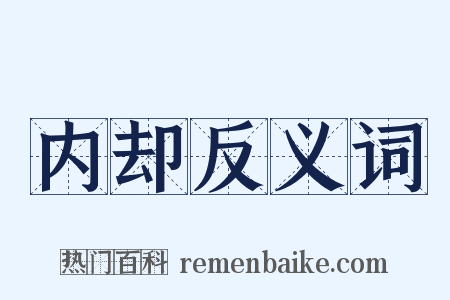 内却反义词是什么意思的图片